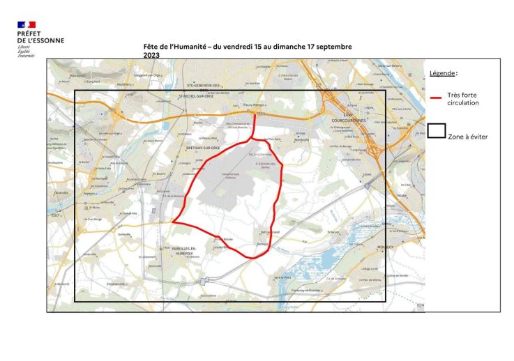 Fête de l'Huma 2023 : des perturbations attendues sur les routes ce week-end en Essonne