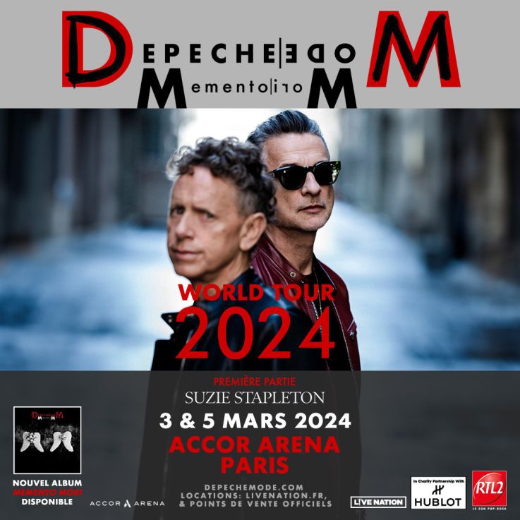 Depeche Mode en concert à l'Accor Arena de Paris en 2024 : quelle est la première partie ?