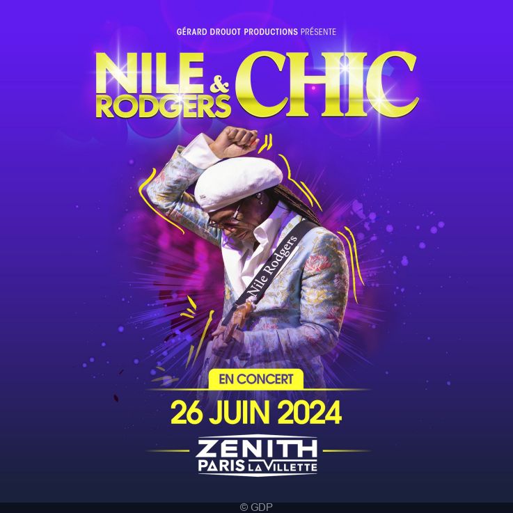 Nile Rodgers & Chic en concert au Zénith de Paris en juin 2024 PARISDANCE