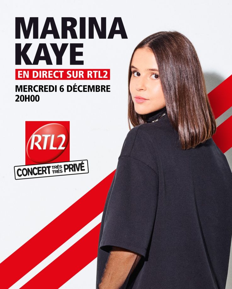Marina Kaye en concert très très privé au Grand Studio RTL2