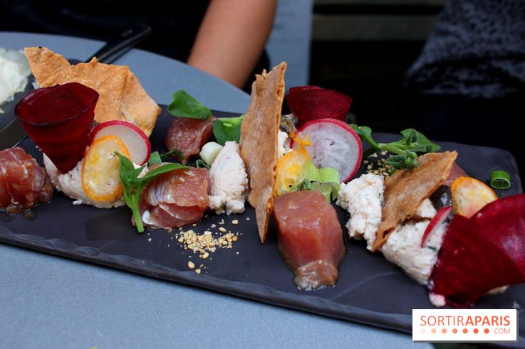 Le thon albacore, ricotta et sésame de la Petite Mangerie restaurant