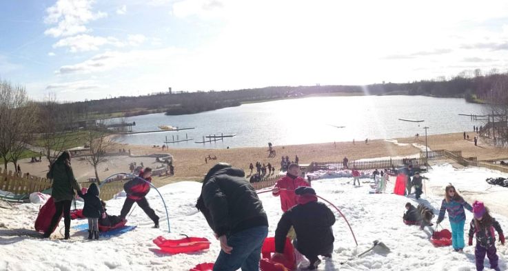 Le Village Sportif d'Hiver 2015 de la base de loisir de Vaires-Torcy