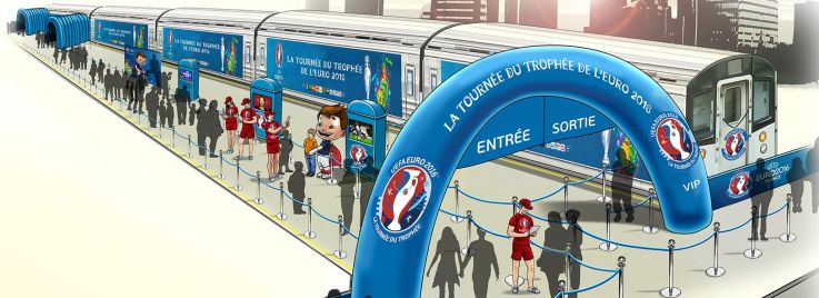 La Tournée du Trophée Euro 2016 débarque à Paris !