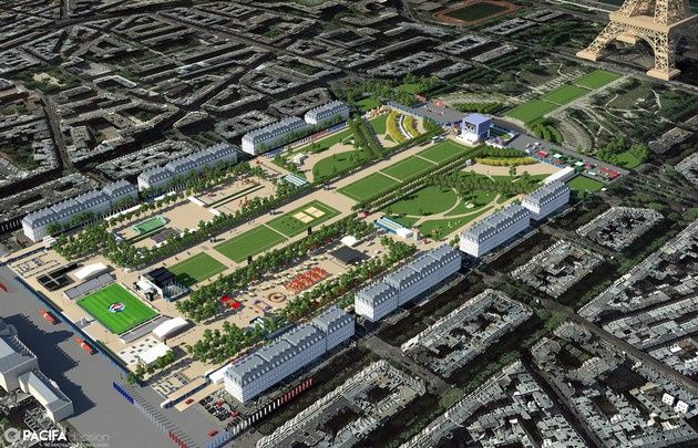 La Fan Zone de l'Euro 2016 sur le Champs de Mars