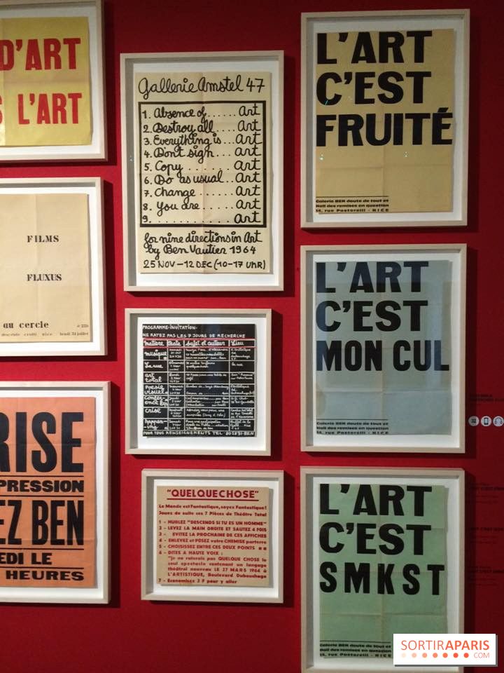 Photos de l'exposition Ben au musée Maillol 