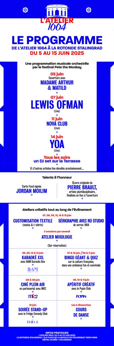 Ciné en plein air, karaoké, DJ Set... une brasserie festive débarque dans un monument historique à Paris