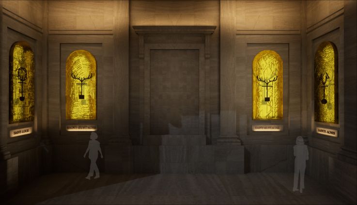 Lumière Divine à Saint-Eustache : une installation artistique va illuminer les alcôves de la façade de l'église à Paris