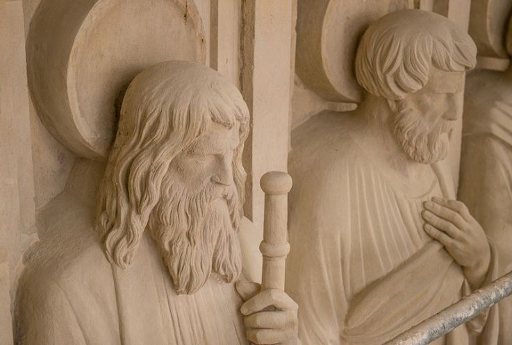 La façade de l'église Saint-Augustin refaite à neuf