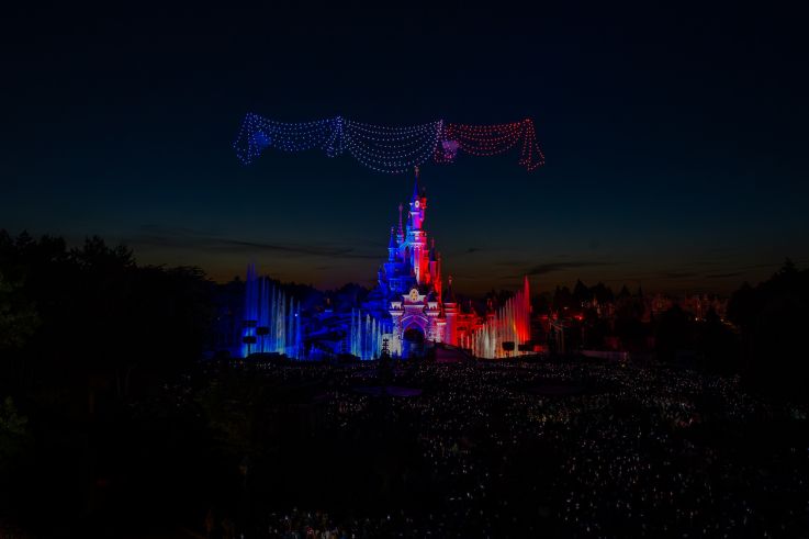Disneyland Paris entre de nouveau dans le Guinness Book avec son show de drones du 14 juillet