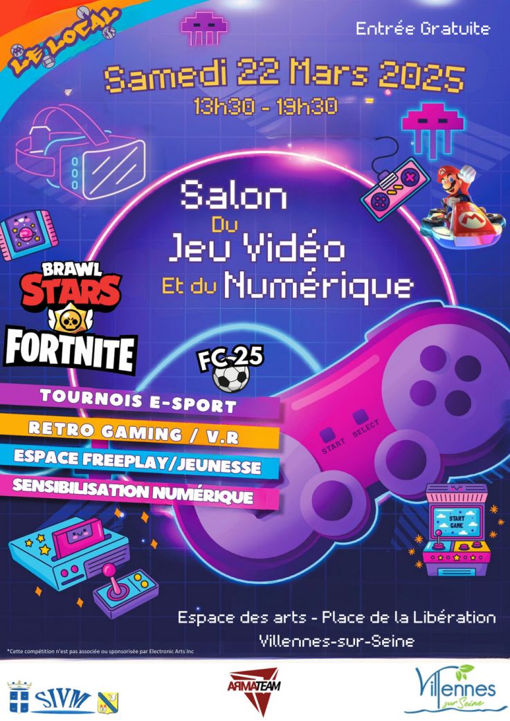 Salon du Numérique et du Jeu vidéo : le rendez-vous des gamers à Villennes-sur-Seine (78)