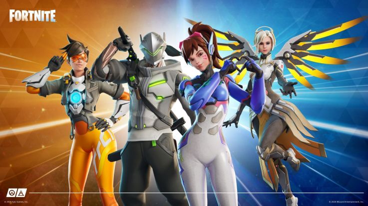 Fortnite x Overwatch : Tracer, Ange, Genji et D.Va arrivent dans le jeu