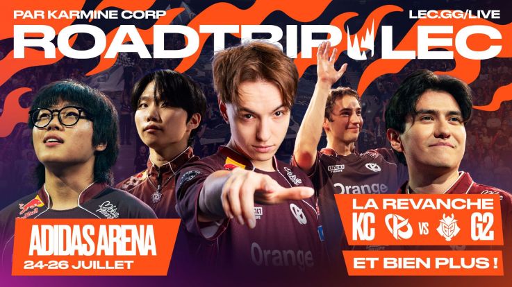 LEC Roadtrip 2026 : la Karmine Corp à l’Adidas Arena de Paris, ce qu’il faut savoir