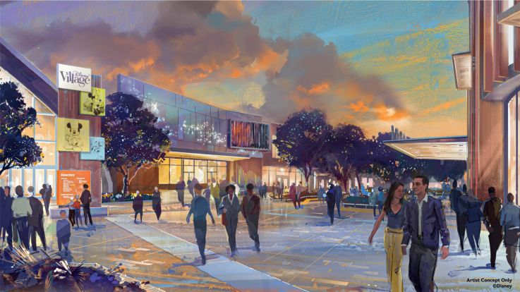 Disneyland Paris : le nouveau Disney Village se dévoile dans un concept art