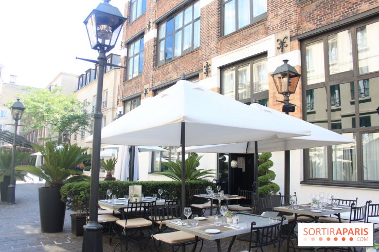 Le restaurant-terrasse des Jardins du Marais