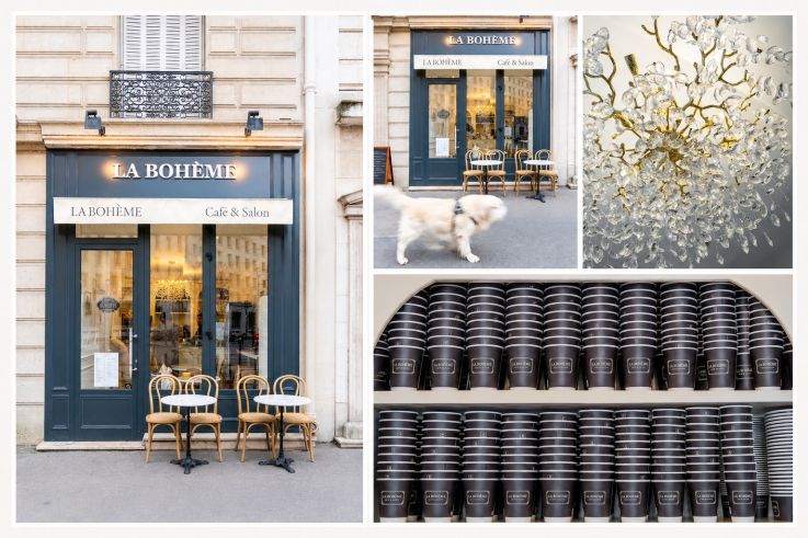 La Bohème Café & Salon, coffee shop rétro chic avenue de Ségur à Paris 7e.