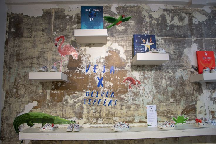 VEJA x Olivier Jeffers : des baskets éthiques et colorées