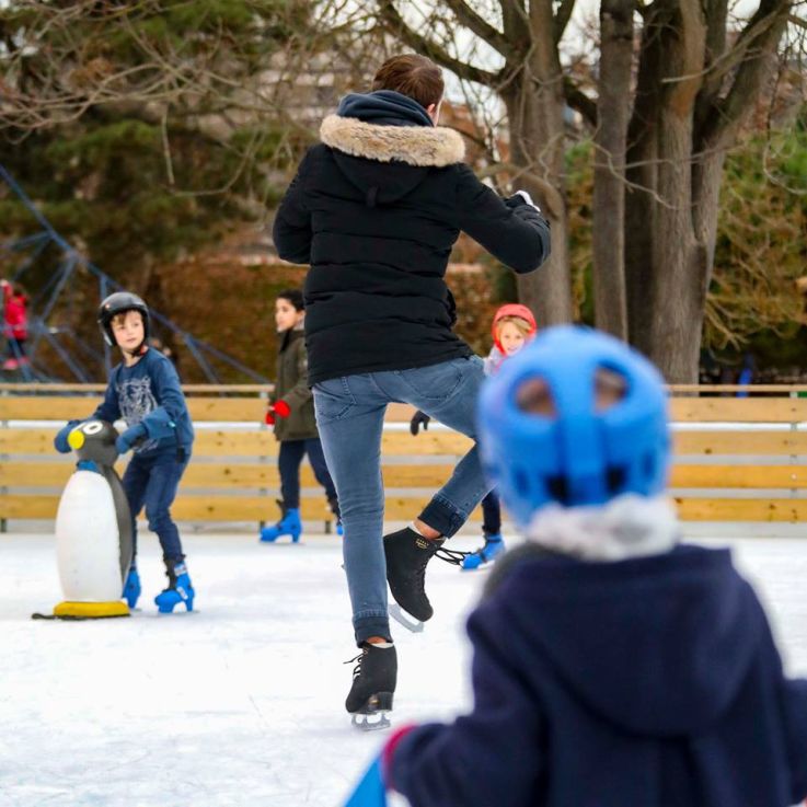 Un drôle de Noël : une patinoire au Jardin d'Acclimatation
