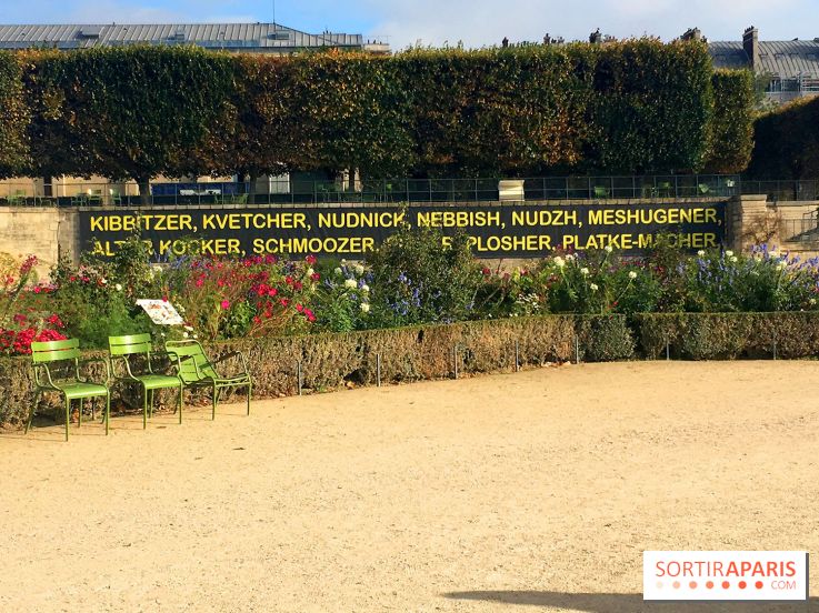 FIAC 2017 au Jardin des Tuileries - Mel Bochner, The Joys of Yiddish, 2017