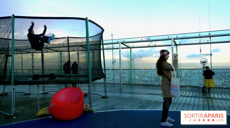 Les trampolines sur la Tour Montparnasse