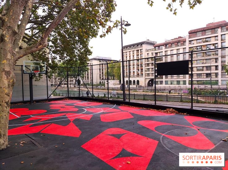 Le playground basket quai de Jemmapes rénové par la NBA et Foot Locker à Paris