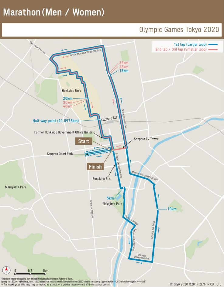 Tokyo 2020 : le parcours du marathon olympique de Sapporo dévoilé
