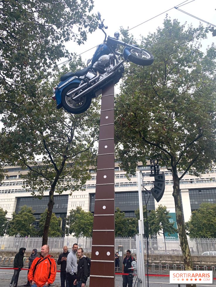 Inauguration de l'esplanade Johnny Hallyday devant l'Accor Arena de Bercy à Paris