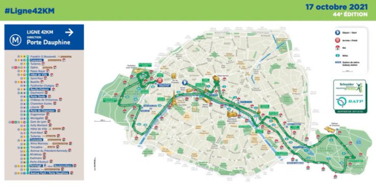Marathon de Paris 2021 : la RATP accompagne les coureurs avec la #Ligne42km