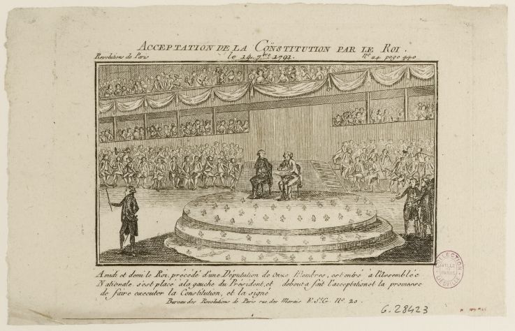 Éphéméride du 3 septembre à Paris : L'adoption de la première Constitution française à Paris