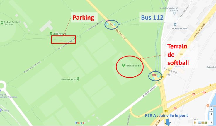 Initiation au softball aux portes ouvertes du BAT Paris Softball Club