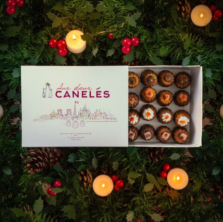 Bûche de Noël 2020 chez Aux Deux Canelés