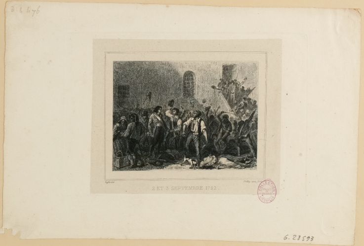 Massacres des 2 et 3 septembre 1792 des prisonniers par les septembriseurs, tribunal arbitraire dans la prison