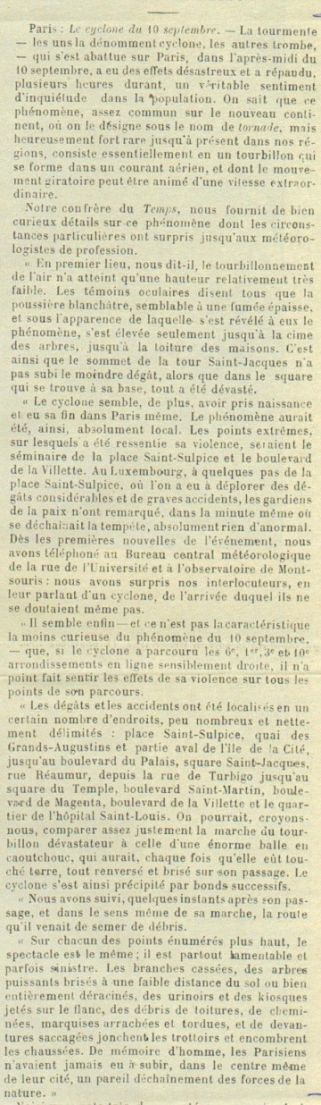 Journal tornade paris 