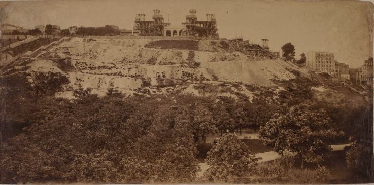 Construction du Sacré-Cœur, vers 1884, anonyme