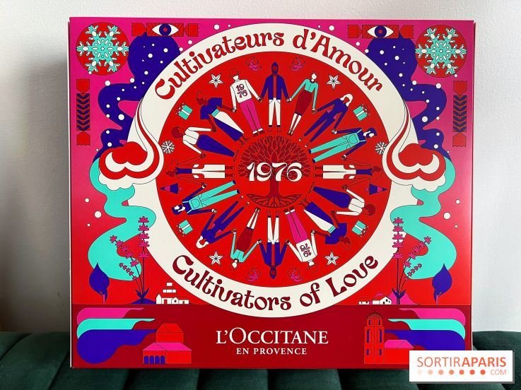 Le calendrier de l'Avent 2023 aux allures de paon coloré de L'Occitane