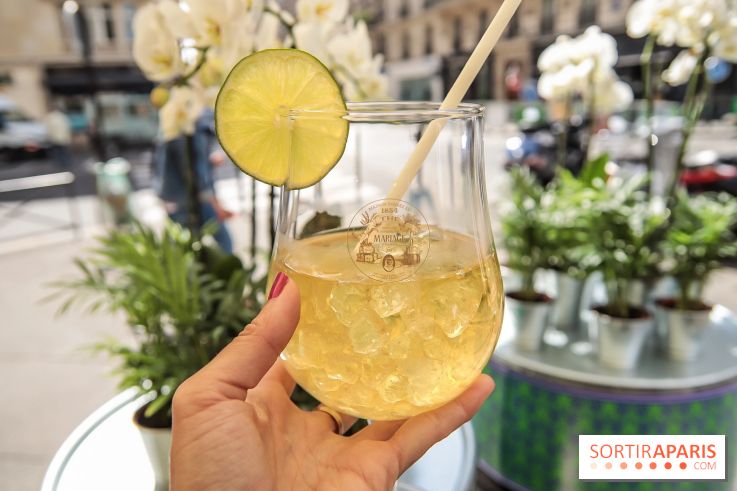 Thé glacé et éclair Tokyo Mojito chez Mariage Frères, les photos