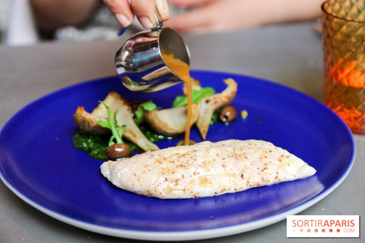 Cucina, Ducasse à la Maison de la Mutualité : bar rôti, polenta et légmumes