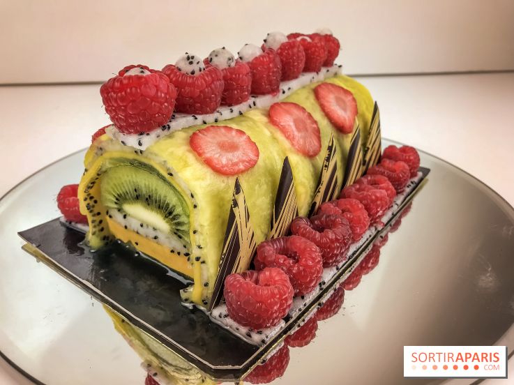 Bûche de Noël 100% fruits de la Ferme de Longchamp