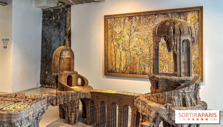 L'exposition gratuite des mondes en carton d'Eva Jospin à la Galleria Continua, dans le Marais