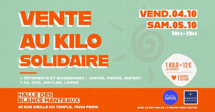 Emmaüs Alternatives revient à Paris avec une nouvelle vente au kilo ce