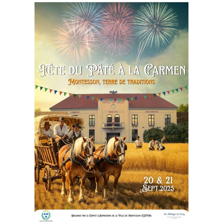 La Fête du Pâté à la Carmen 2025 à Montesson (78) : feu d'artifice, défilé de chars et musique
