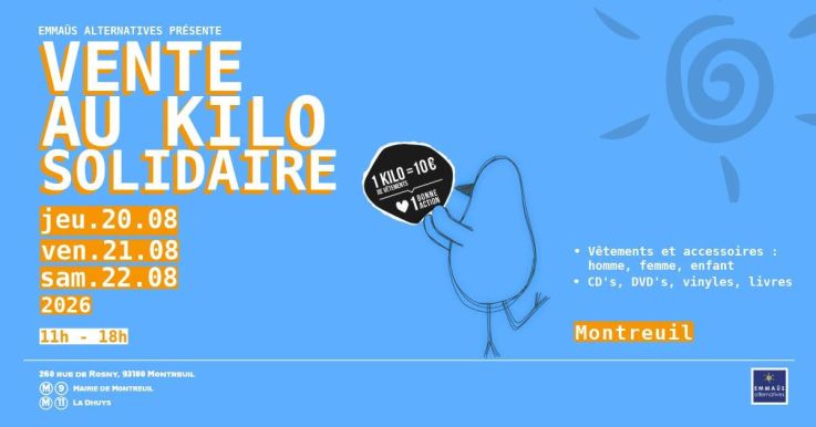 Bon plan : première vente vintage au kilo de l’année chez Emmaüs Alternatives, à Paris