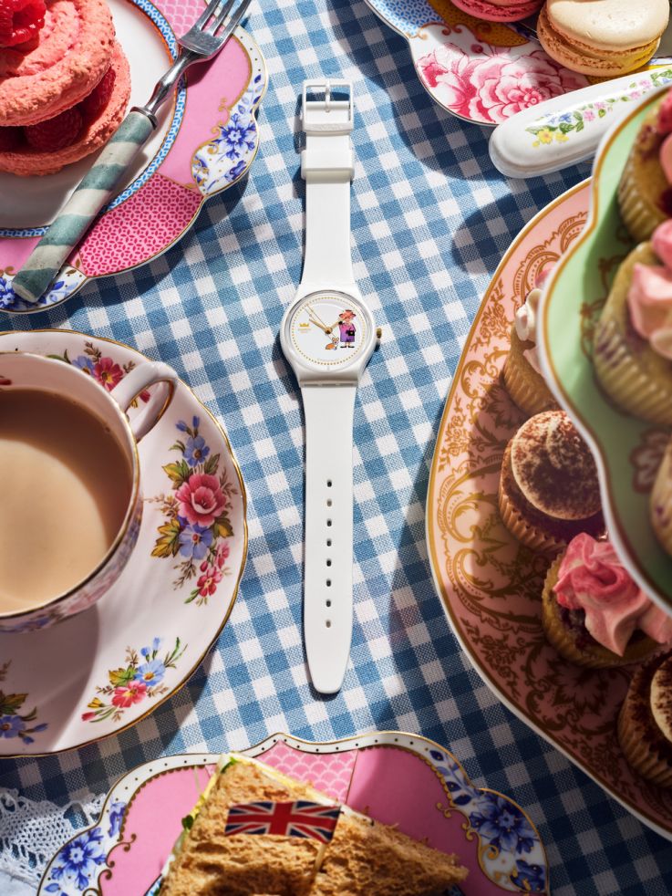 Jubilé de la reine Elisabeth II : une montre Swatch hommage aux 70 ans de son règne