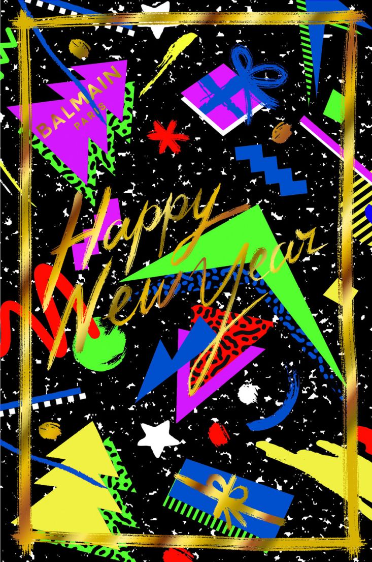 Olivier Rousteing, le directeur artistique de Balmain, signe les cartes de vœux UNICEF 2022