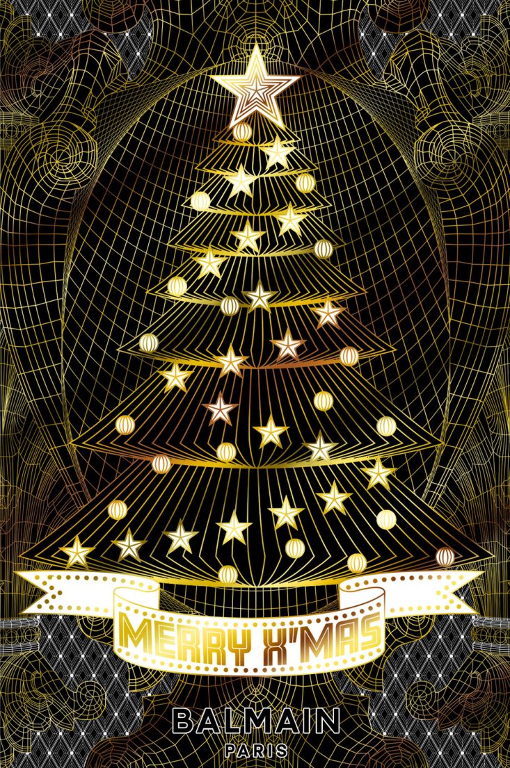 Olivier Rousteing, le directeur artistique de Balmain, signe les cartes de vœux UNICEF 2022