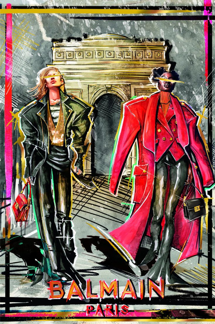 Olivier Rousteing, le directeur artistique de Balmain, signe les cartes de vœux UNICEF 2022