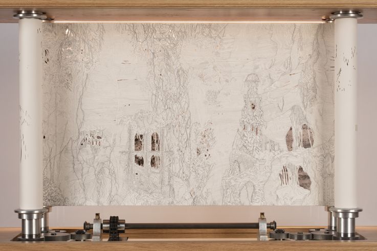 Promenade(s) en Champagne, l'installation sculpturale d'Eva Jospin au Carreau du Temple