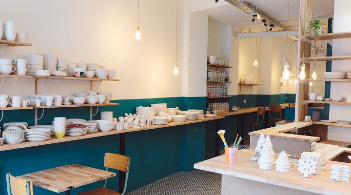Biscuit, Atelier de peinture sur céramique