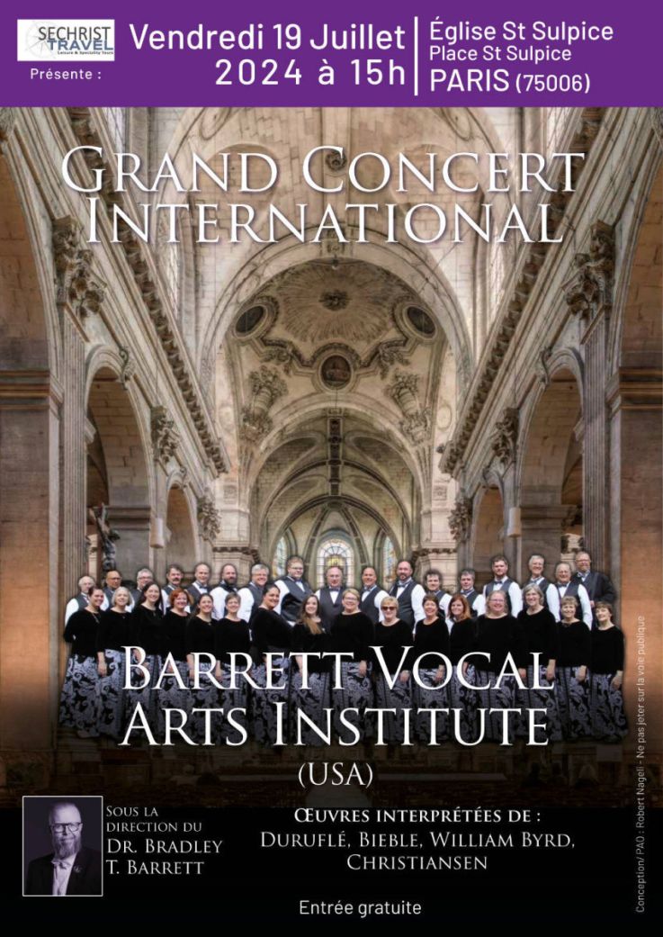 Grand Concert International Gratuit de Chant Choral à l'Église Saint Sulpice