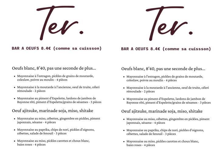 Ter. : Le premier bar à œuf mayo de Paris s’installe à deux pas de Voltaire