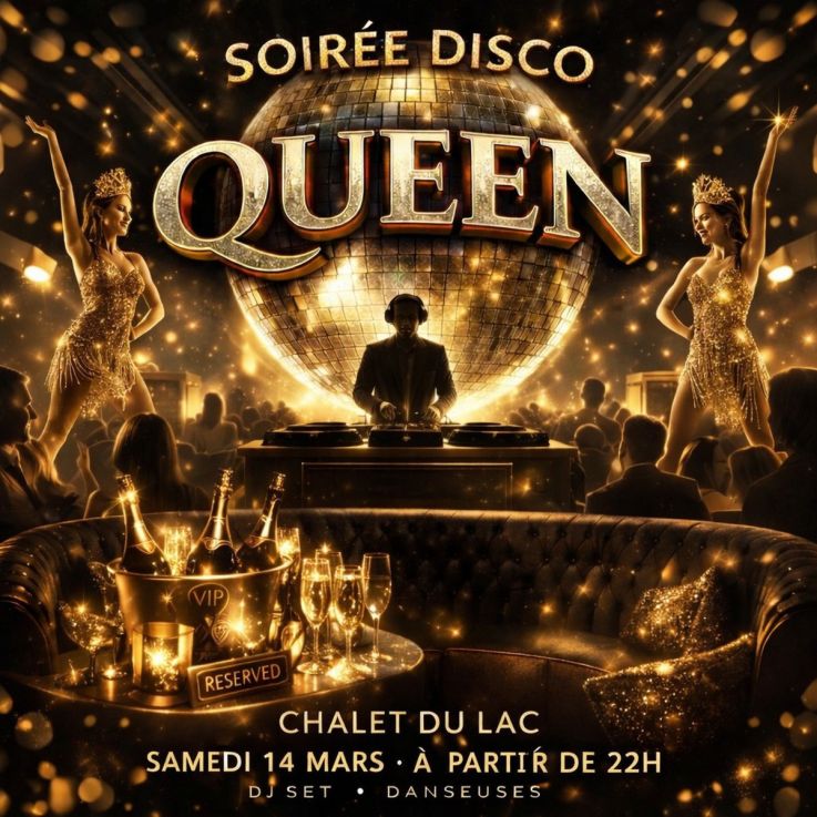 Soirées Disco Queen au Chalet du Lac, pour danser !